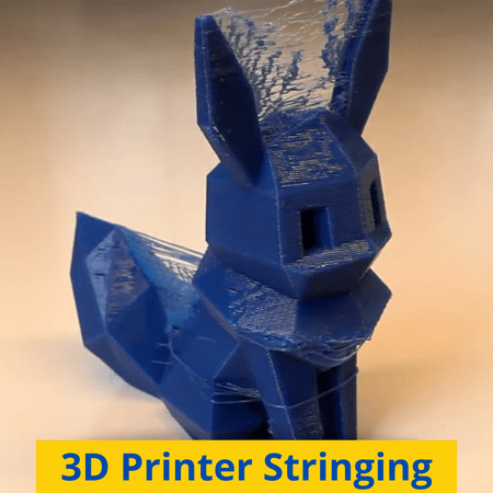Pikachu 3D print stringing