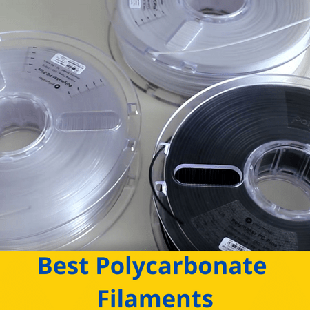 white and black polycarbonate filaments